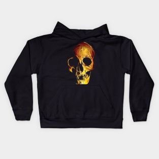 skull pattern, a pattern for metalists and bikers Kids Hoodie